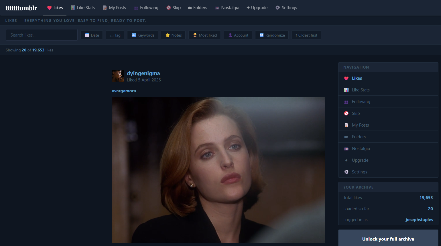 tttttttumblr app screenshot